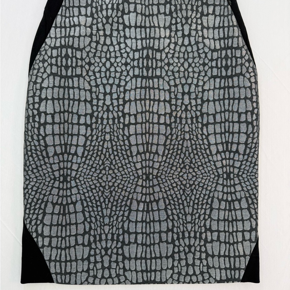 Diane Von Furstenberg DVF Emma Nightfall Silee Black Pencil Skirt Size 2